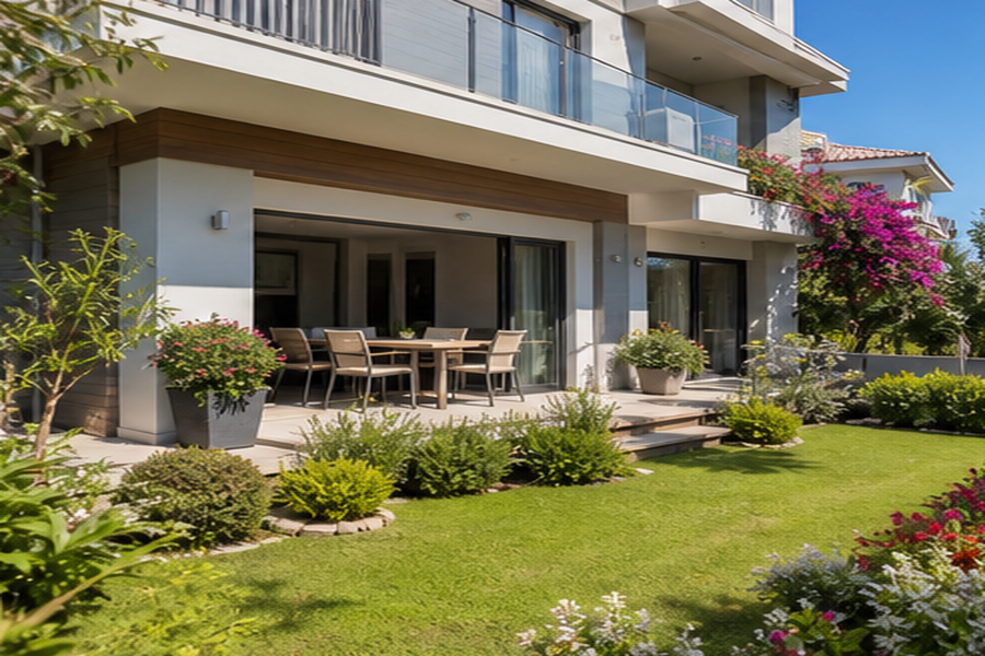 Denize Yürüme Mesafesinde Bahçe Katı